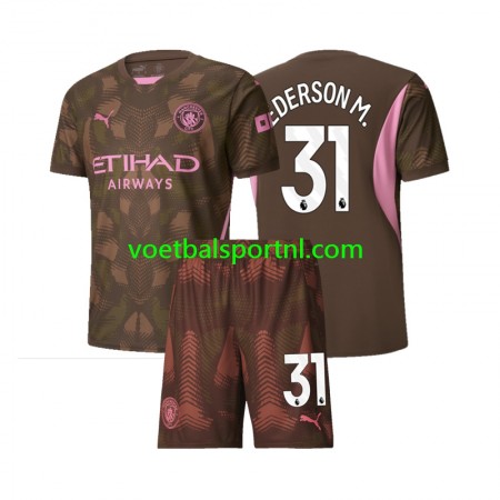 Manchester City Ederson M 31 Doelman Kind Thuis Tenue 2024-25